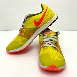 Nike Racing Zoom Rival Waffle Track Shoes Size 6 Yellow Orange